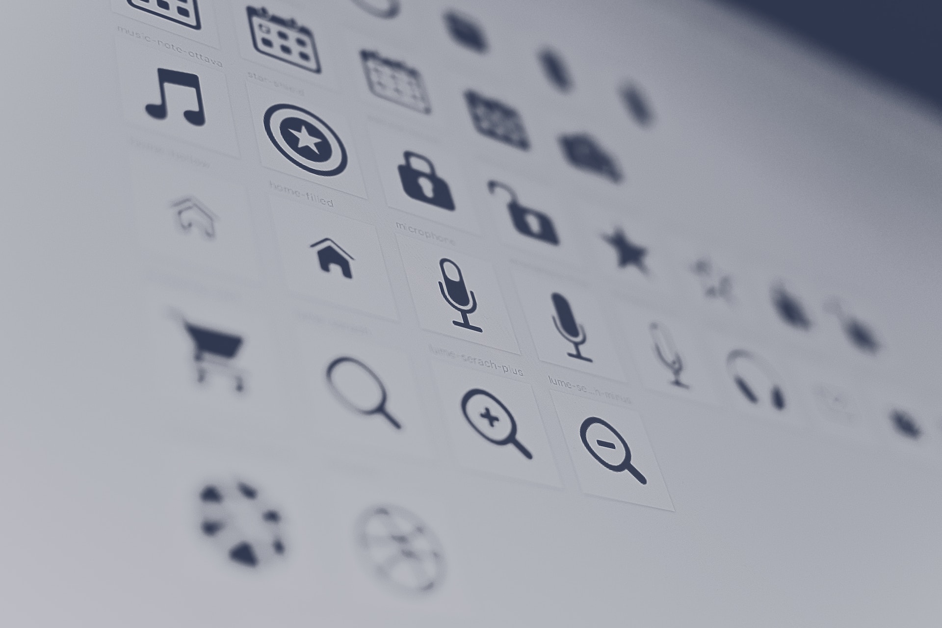 Example of simple graphics and icons being designed, suitable for png