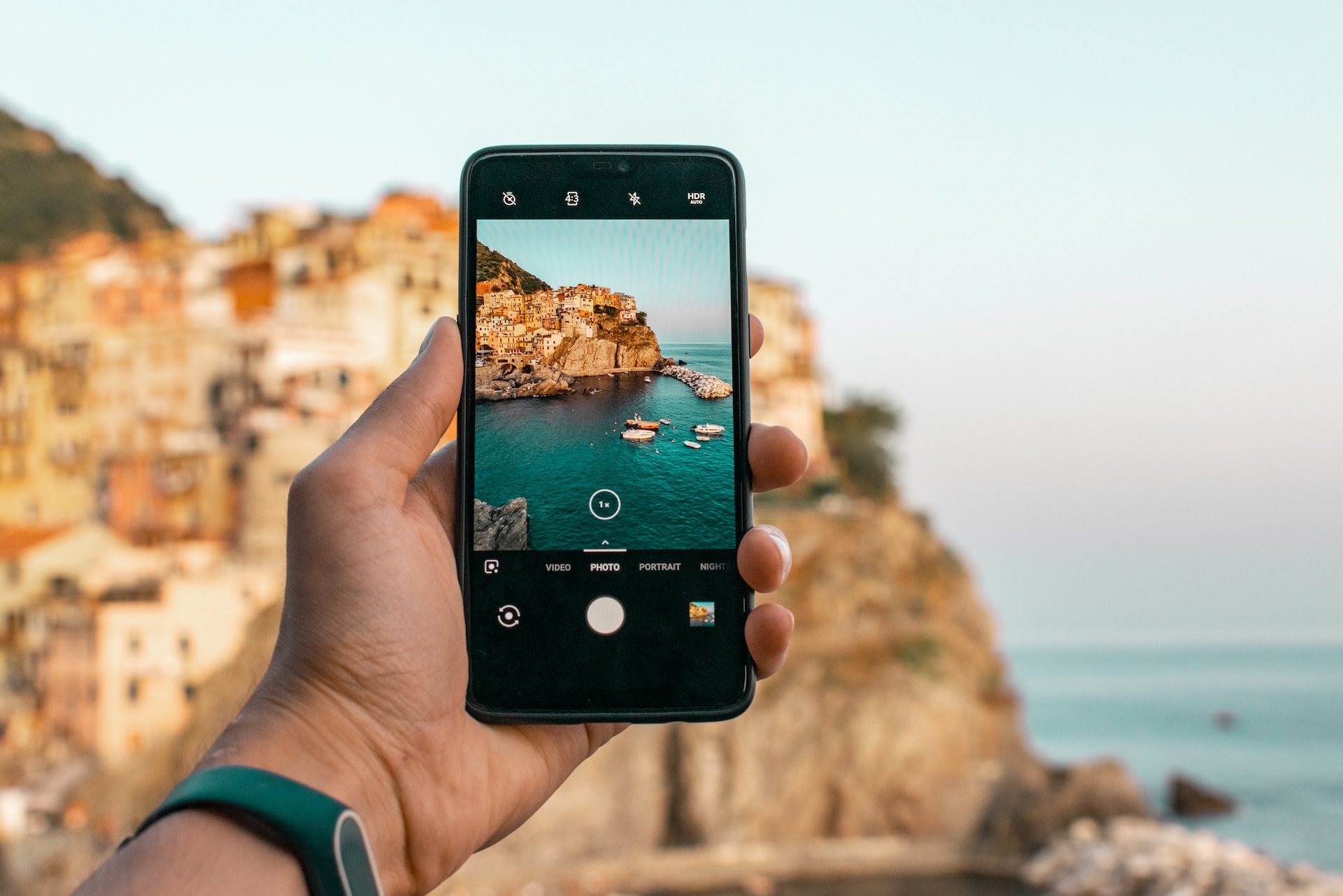 Example of a photo being taken for instagram