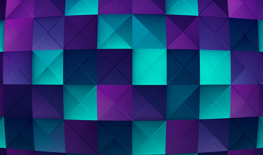 A grid of square shapes illustrating barrel distortion