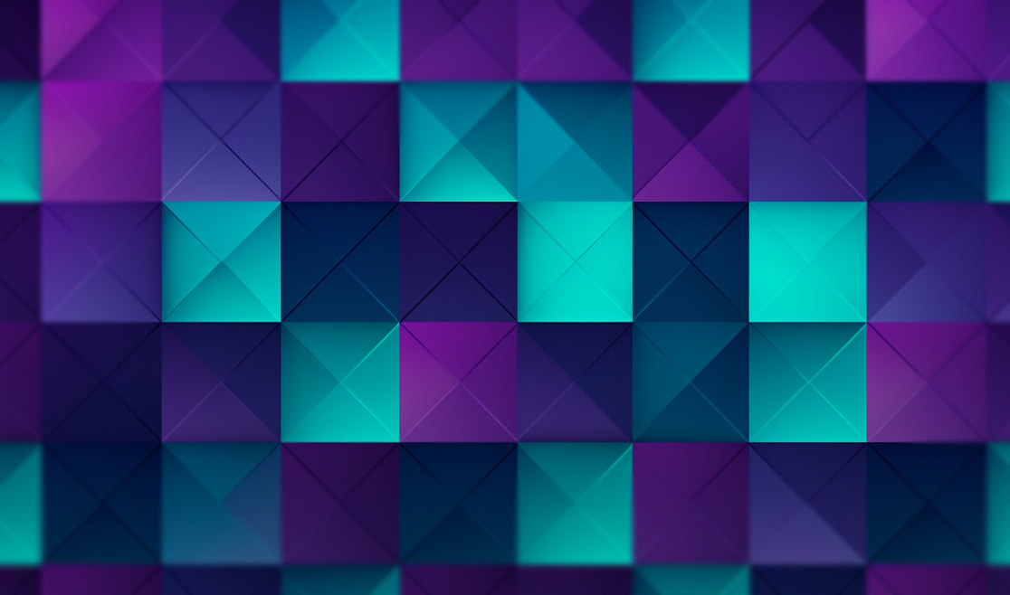 A grid of square shapes illustrating lens sharpness issues