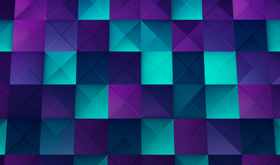 A grid of square shapes illustrating perspective distortion